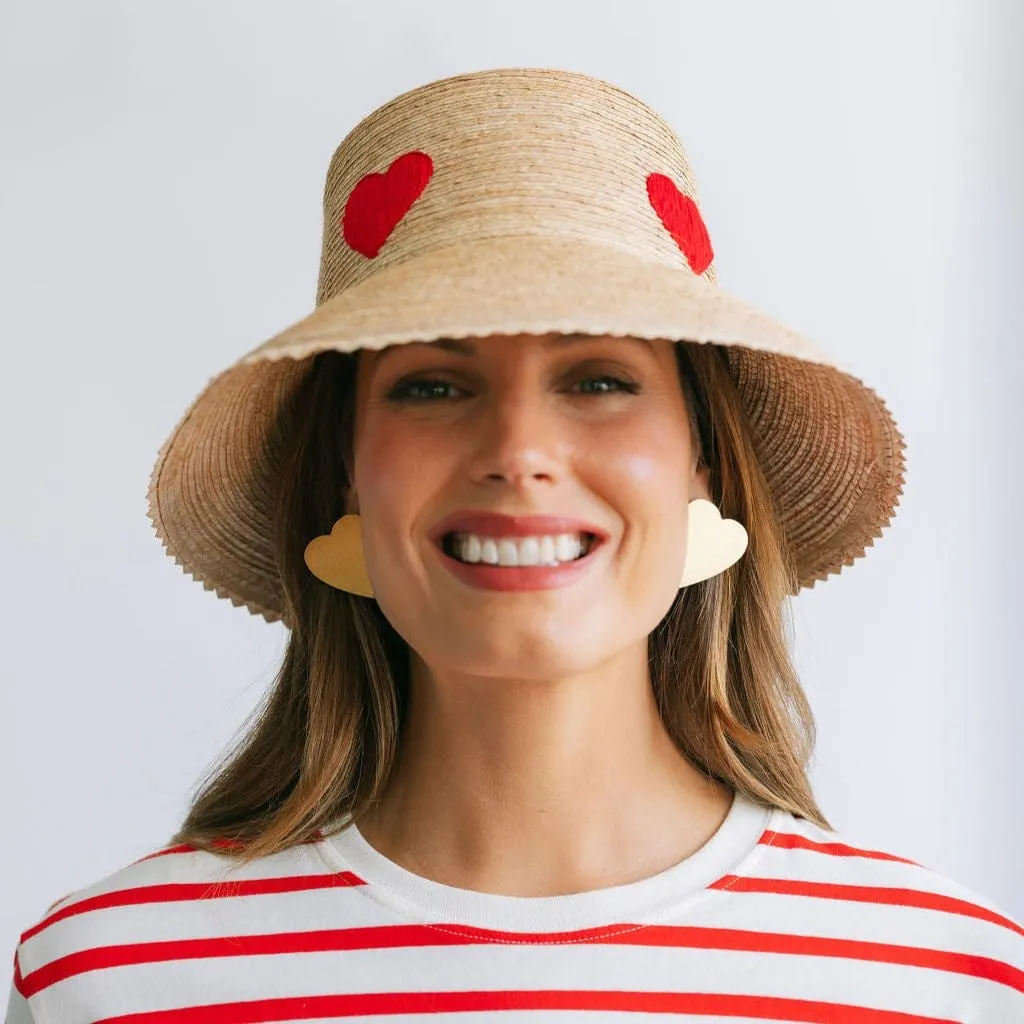 Gold Heart Studs sold by Sunshine Tienda product image thumbnail 3