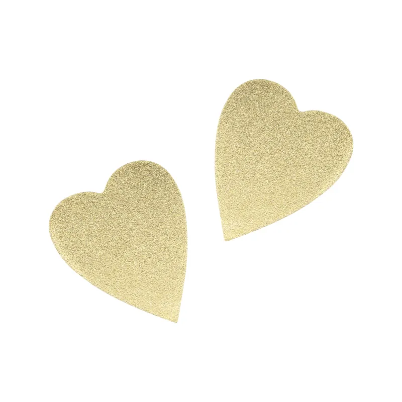 Gold Heart Studs sold by Sunshine Tienda