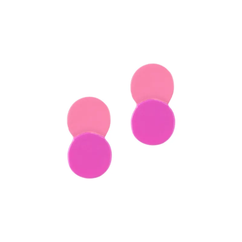 Mini Hibiscus Double Circle Studs sold by Sunshine Tienda