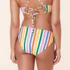 The Classic Bikini Bottom - Eco Nylon - Rainbow Stripe sold by Sunshine Tienda