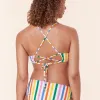 The Fiji Bikini Top - Eco Nylon - Rainbow Stripe sold by Sunshine Tienda