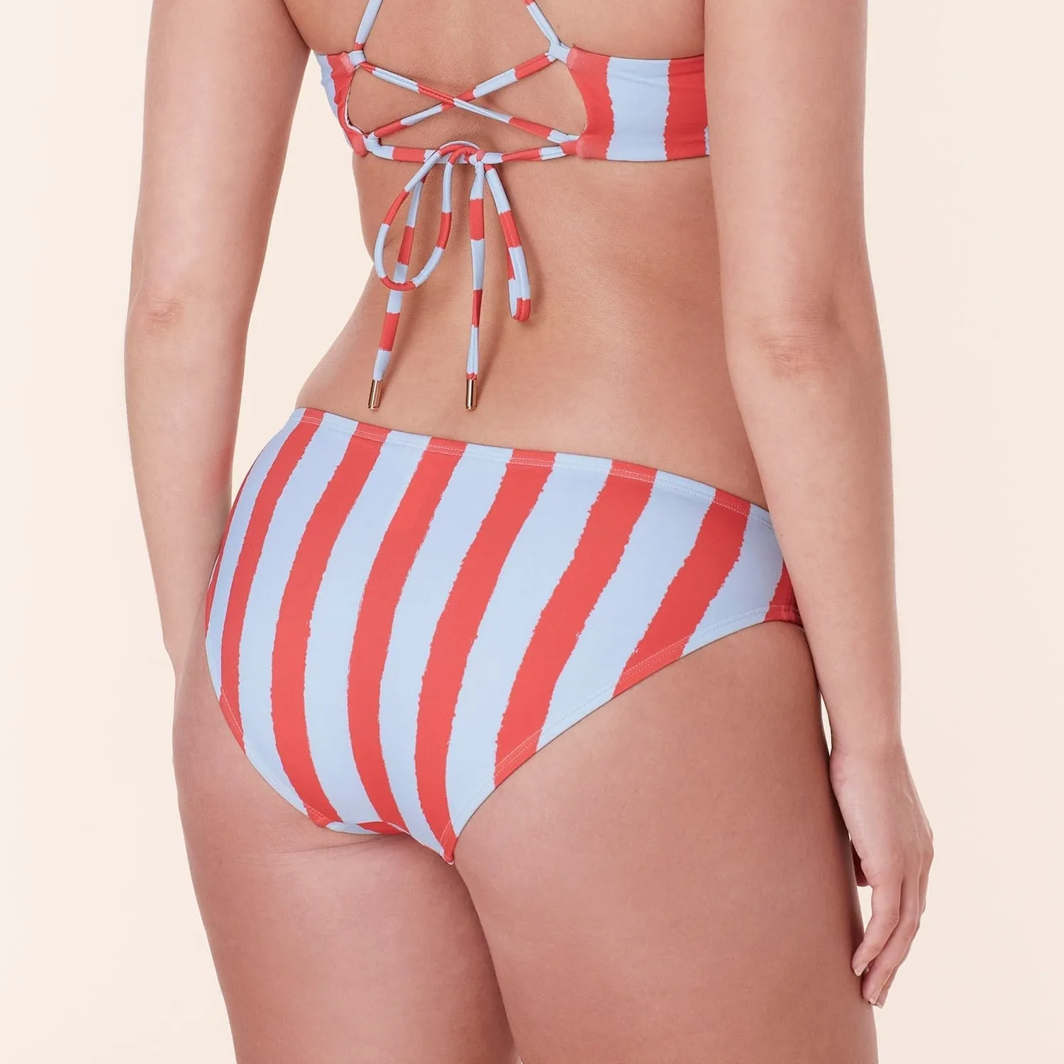 The Classic Bikini Bottom - Eco Nylon - Candy Stripe sold by Sunshine Tienda product image thumbnail 3