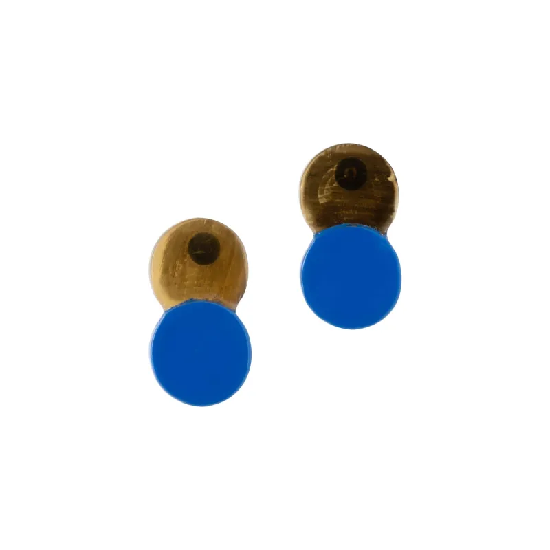 Mini Seaside Double Circle Studs made by Sunshine Tienda