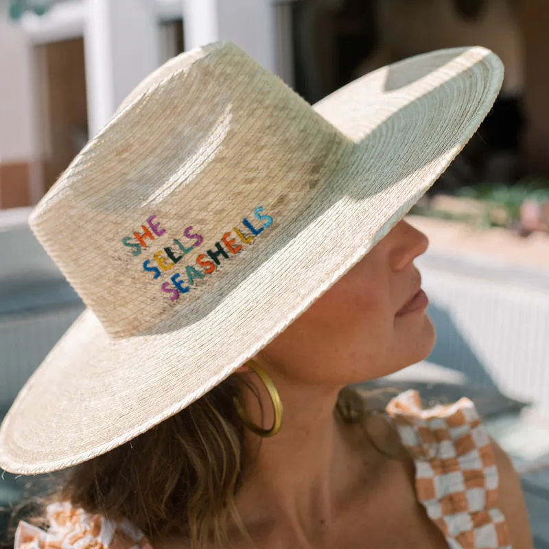 She Sells Seashells Palm Hat sold by Sunshine Tienda