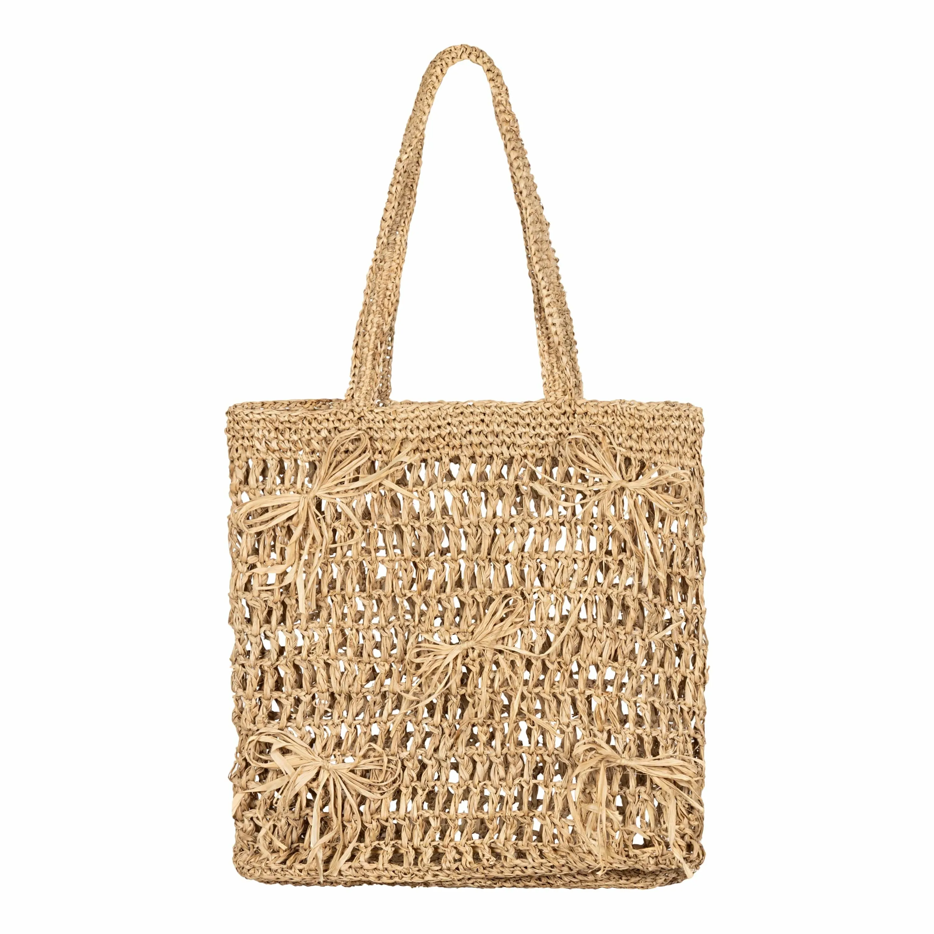 Raffia Ribbon Tote sold by Sunshine Tienda product image thumbnail 2