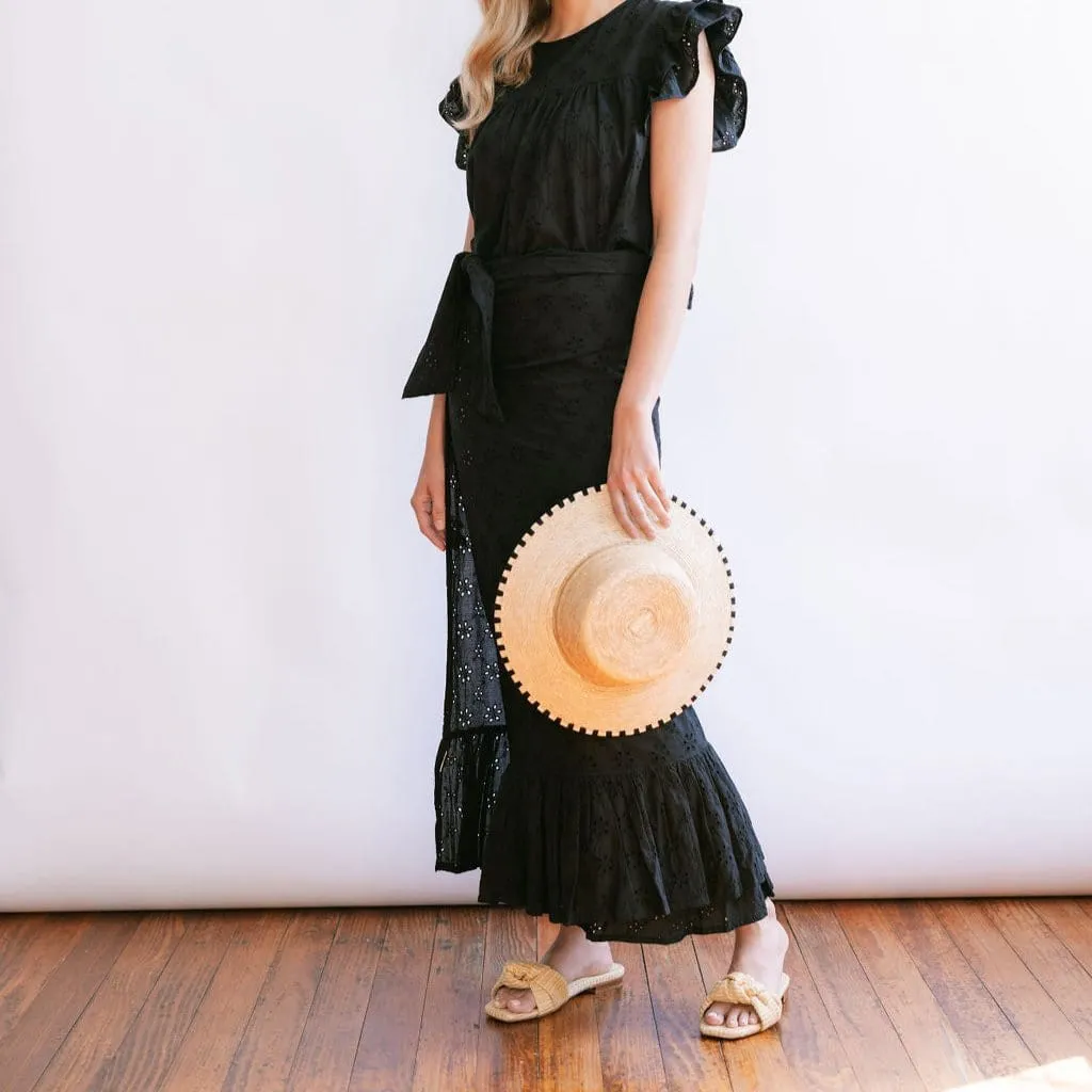 Black Eyelet Vienna Sarong sold by Sunshine Tienda product image thumbnail 5