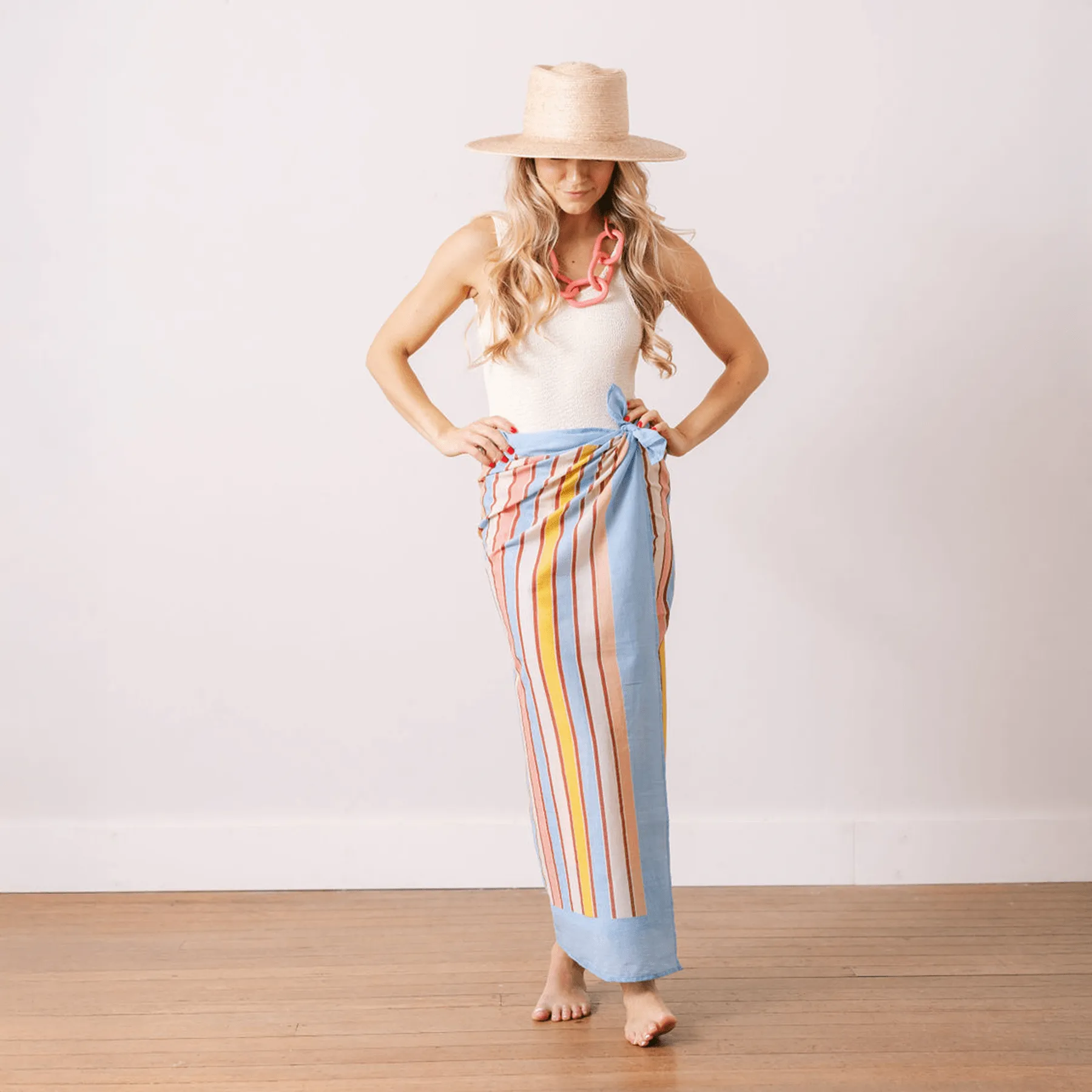 Seaplane Stripe Sarong sold by Sunshine Tienda