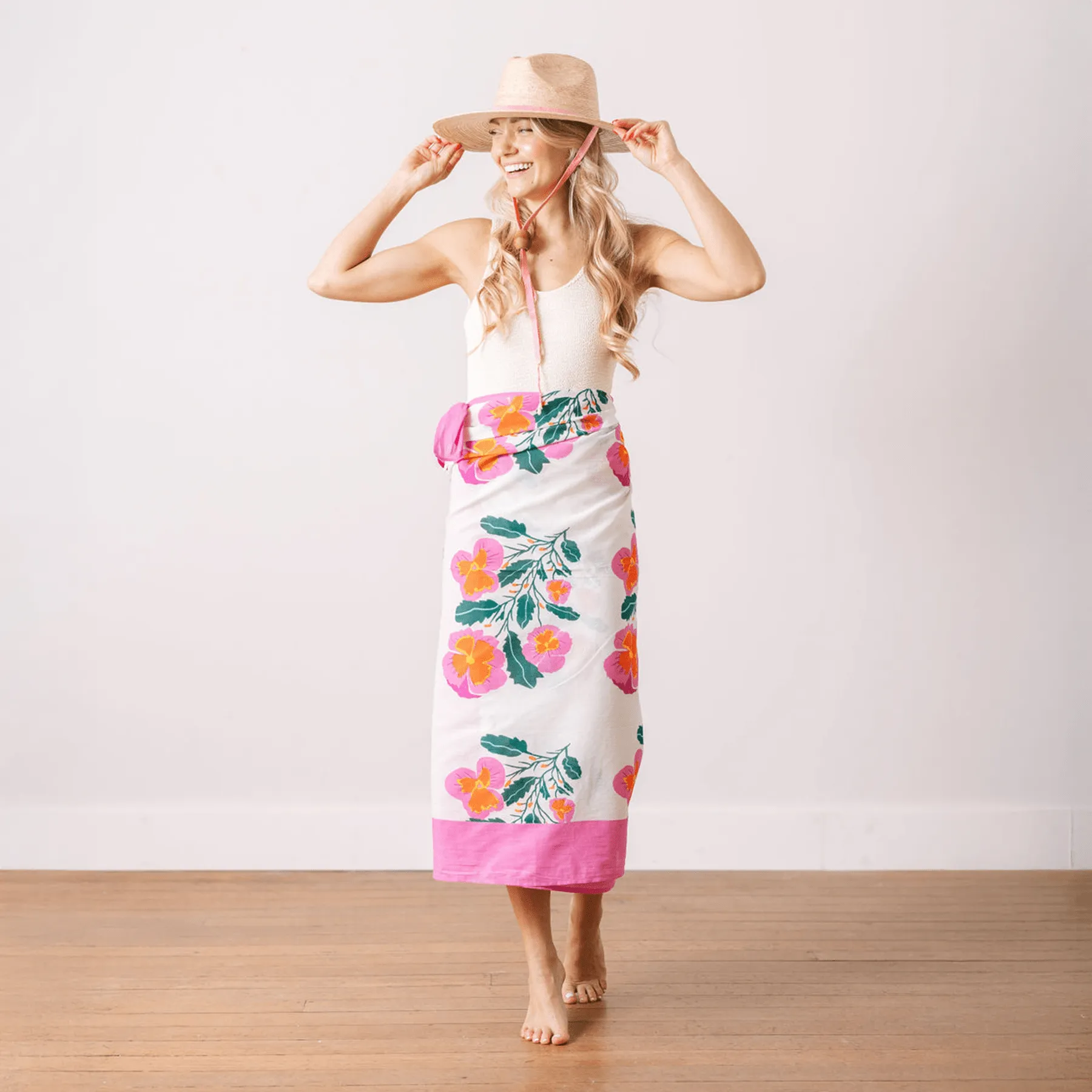 Pink Flower Sarong sold by Sunshine Tienda