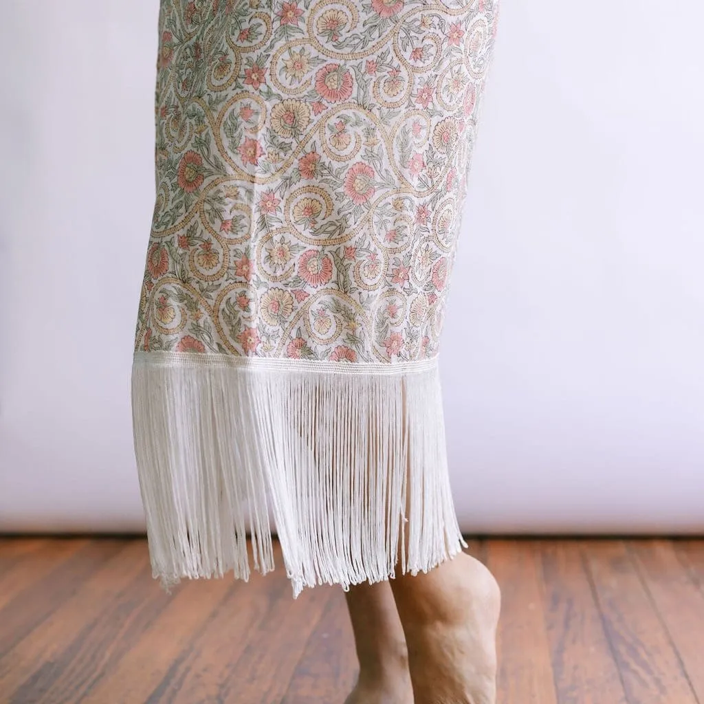 Garden Ruby Fringe Sarong sold by Sunshine Tienda product image thumbnail 5