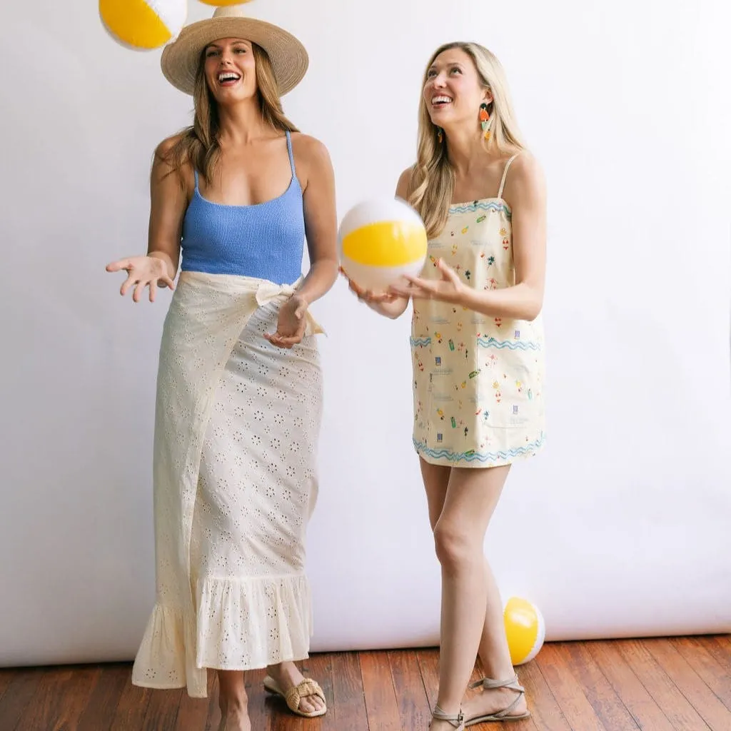 Ivory Eyelet Vienna Sarong sold by Sunshine Tienda product image thumbnail 5