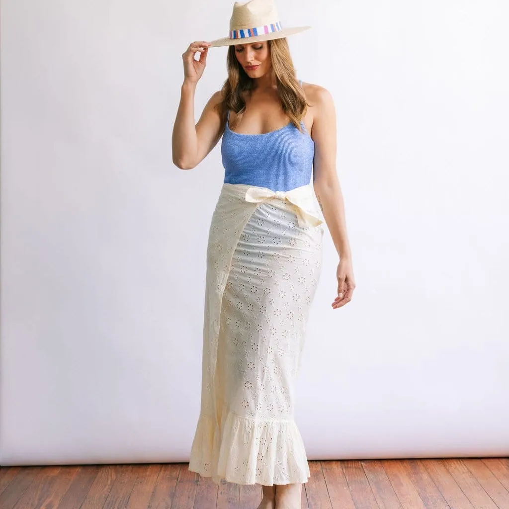 Ivory Eyelet Vienna Sarong sold by Sunshine Tienda product image thumbnail 4