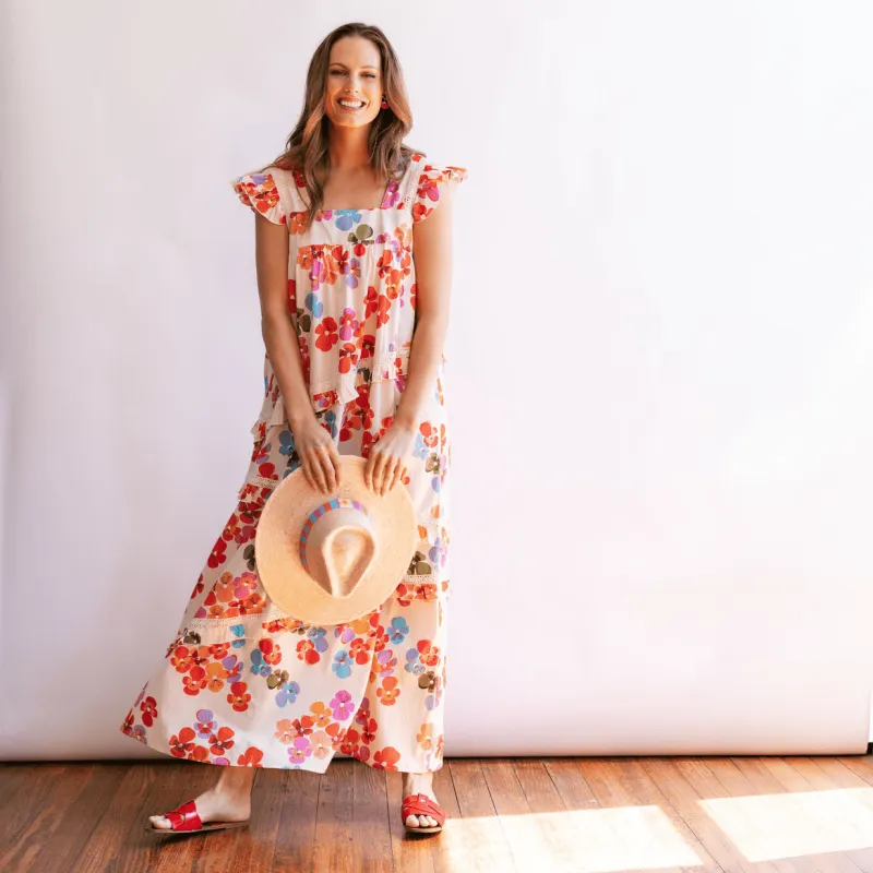 Rainbow Flower Olla Dress sold by Sunshine Tienda