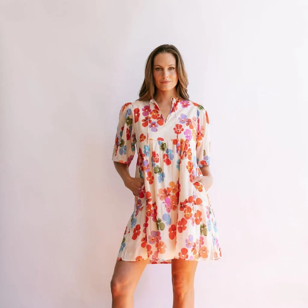 Rainbow Flower Bondi Dress sold by Sunshine Tienda product image thumbnail 2