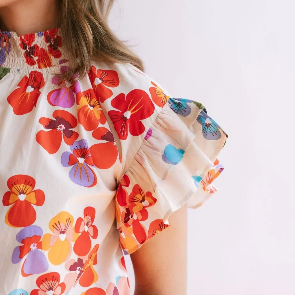 Rainbow Flower Flutter Top sold by Sunshine Tienda product image thumbnail 2