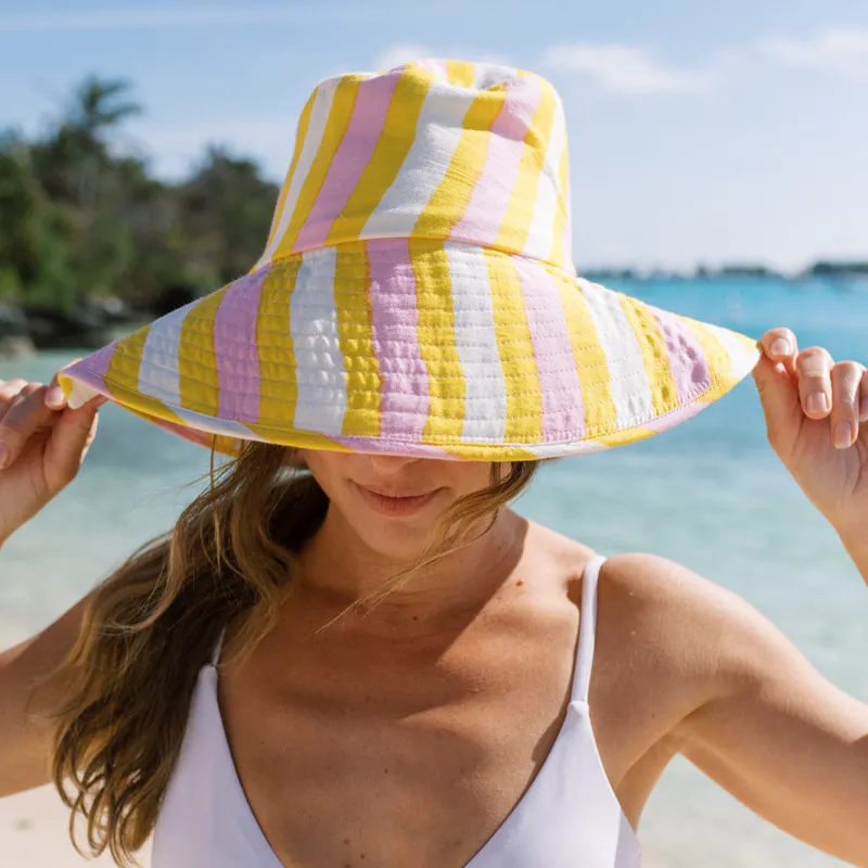 Sunkissed Stripe Bucket Hat sold by Sunshine Tienda