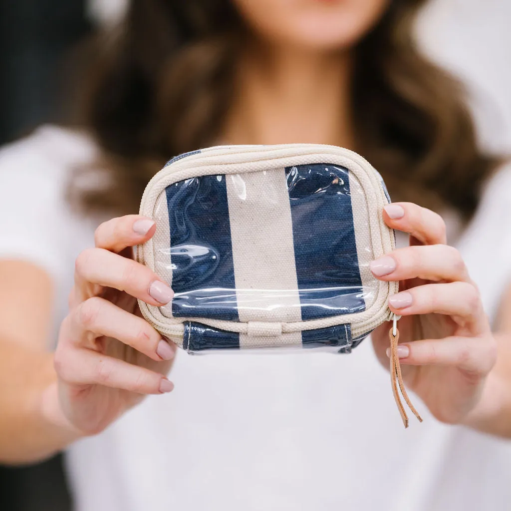 Navy Stripe Jewelry Case sold by Sunshine Tienda