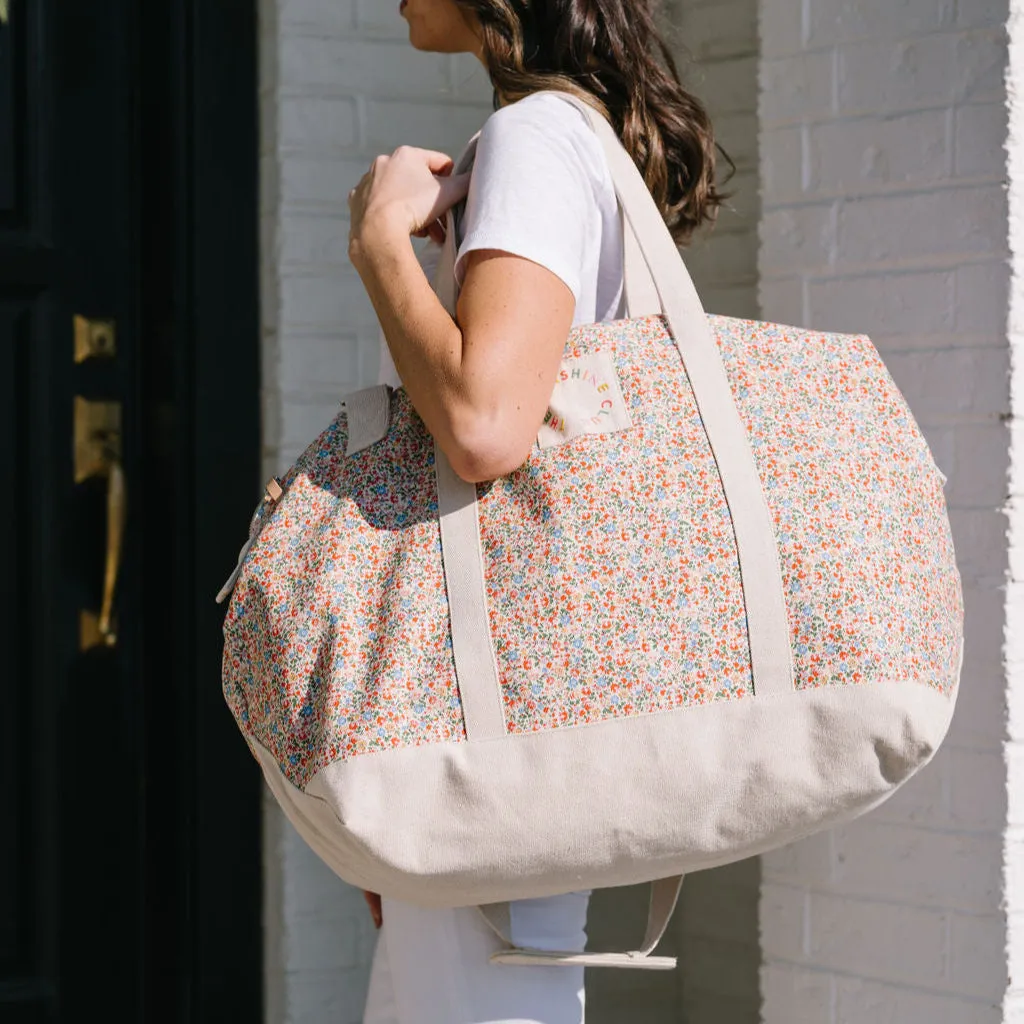 Floral Canvas Weekender sold by Sunshine Tienda