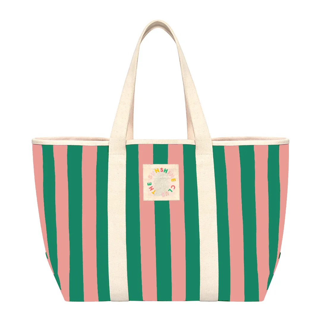 Watermelon Stripe Canvas Tote sold by Sunshine Tienda product image thumbnail 2