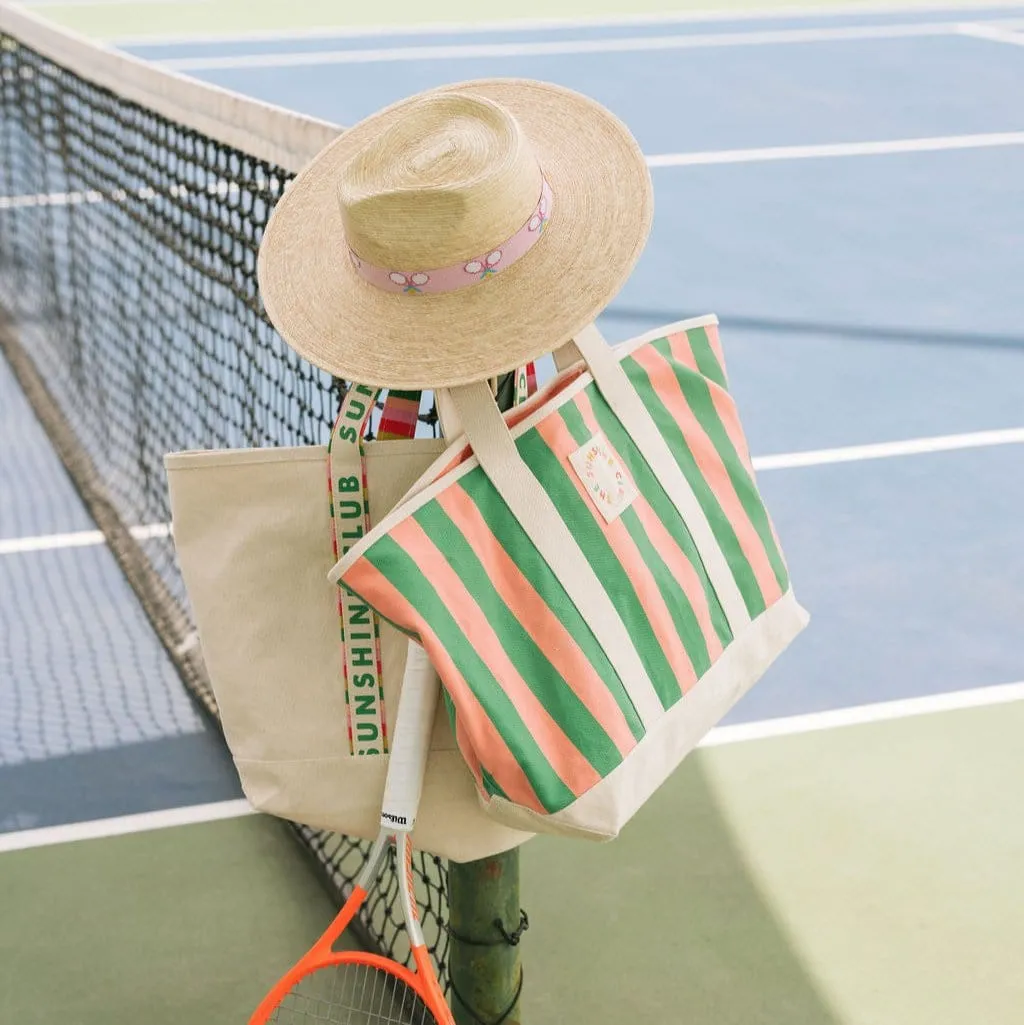 Watermelon Stripe Canvas Tote sold by Sunshine Tienda product image thumbnail 3