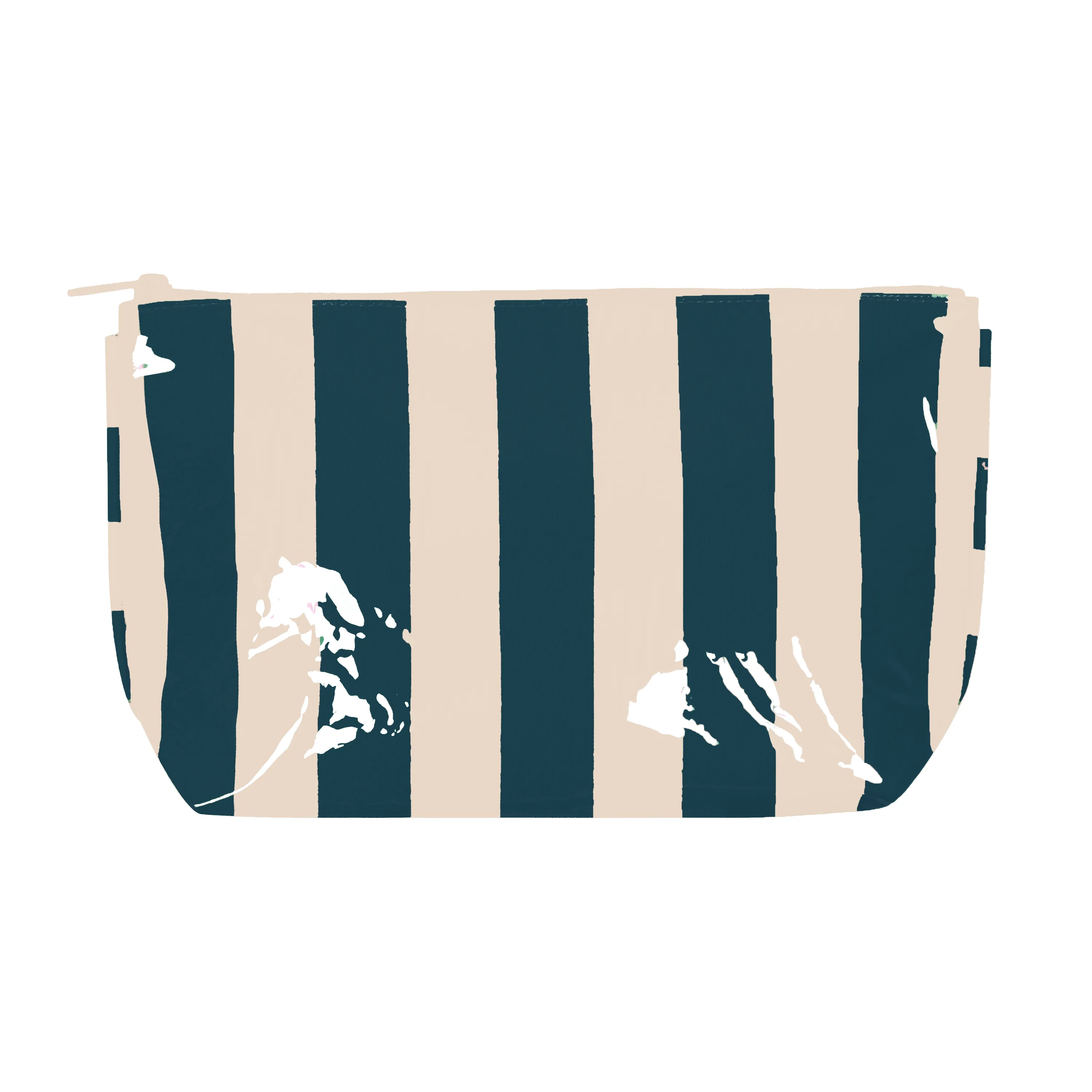 Navy Stripe Cosmetic Pouch sold by Sunshine Tienda product image thumbnail 2