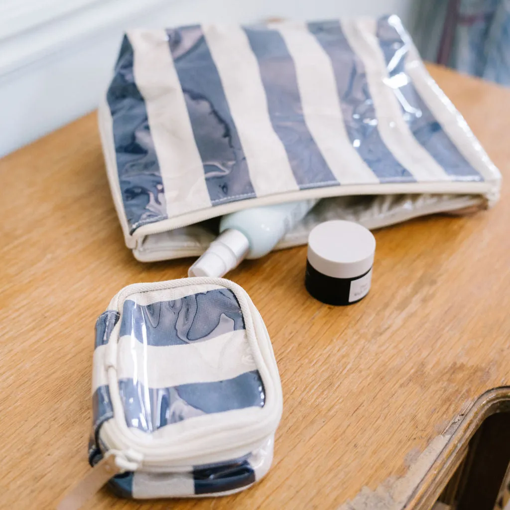 Navy Stripe Cosmetic Pouch sold by Sunshine Tienda product image thumbnail 3