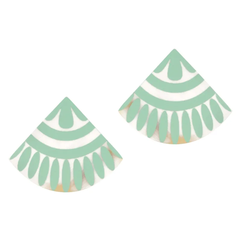Seafoam Tile Earrings sold by Sunshine Tienda