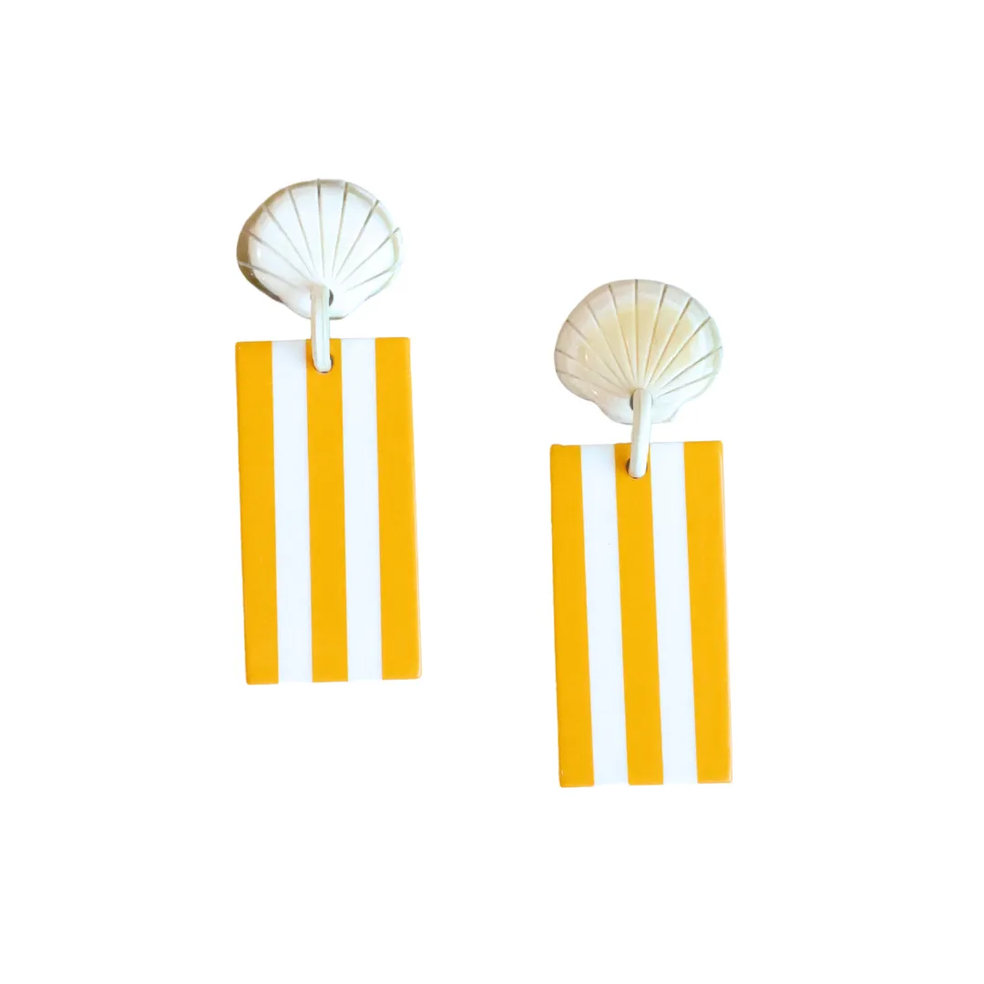 Citrus Shell Cabana Earrings sold by Sunshine Tienda