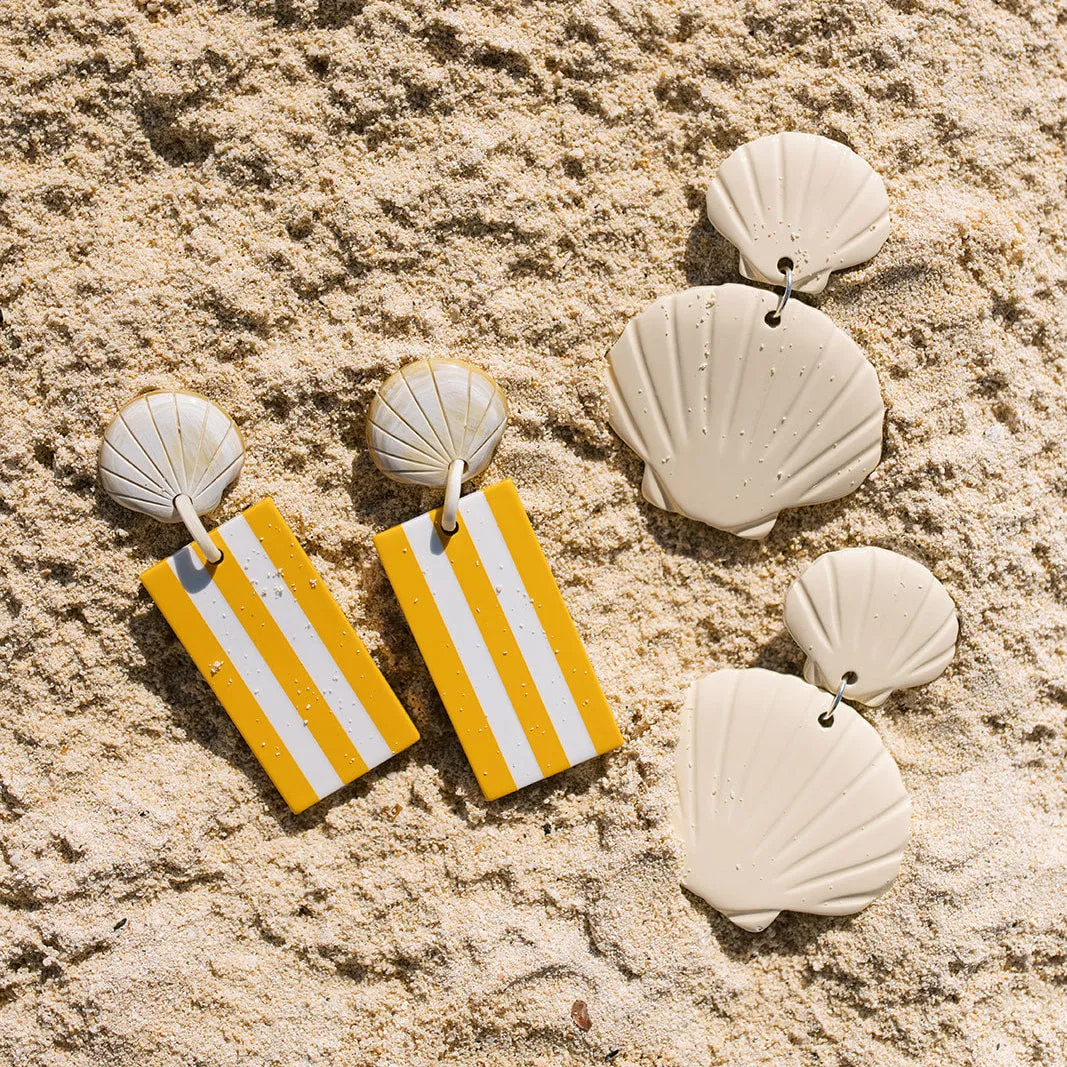 Citrus Shell Cabana Earrings sold by Sunshine Tienda product image thumbnail 2