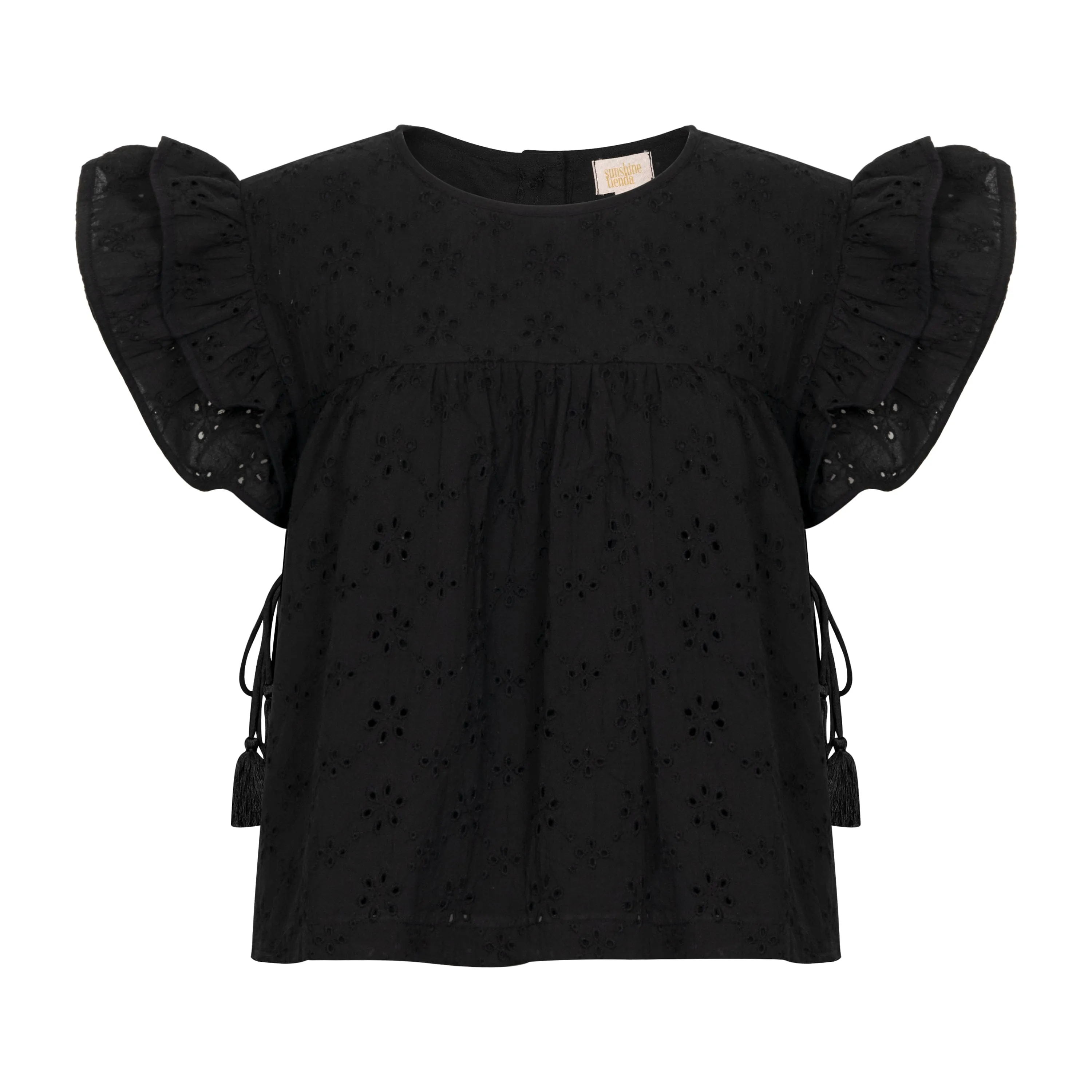 Black Eyelet Lottie Top sold by Sunshine Tienda product image thumbnail 5