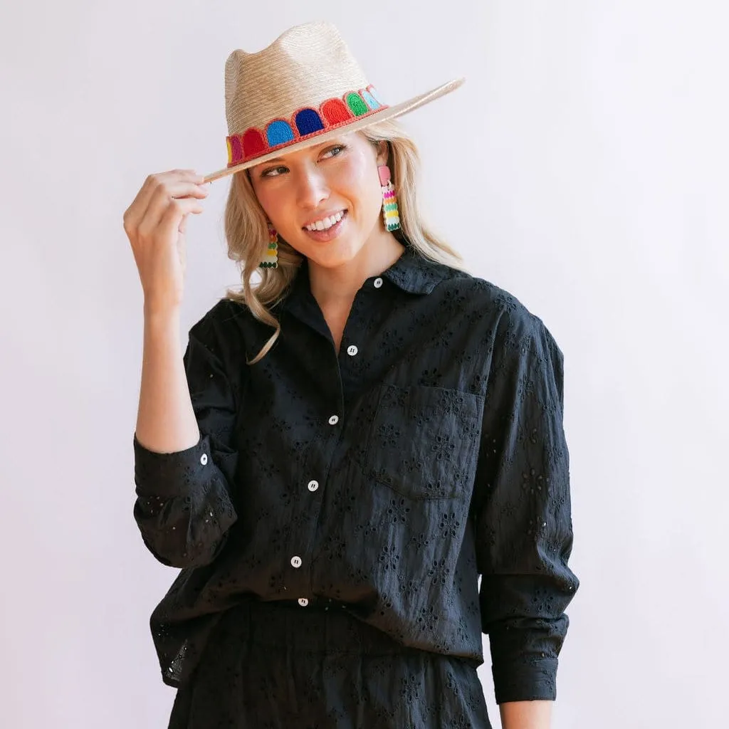 Black Eyelet Bermuda Button Down sold by Sunshine Tienda product image thumbnail 3