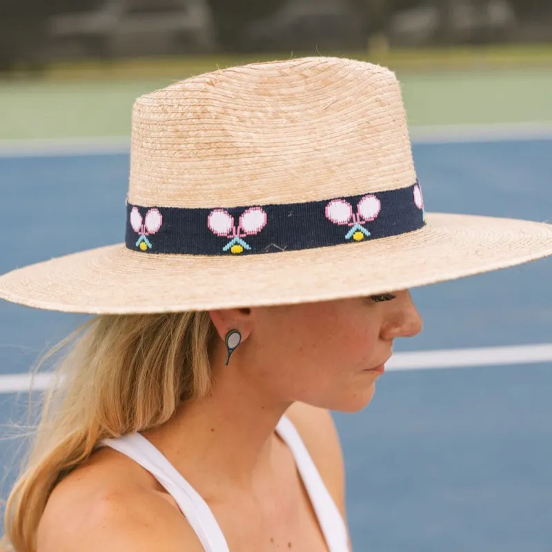 Navy Tennis Racket Palm Hat sold by Sunshine Tienda