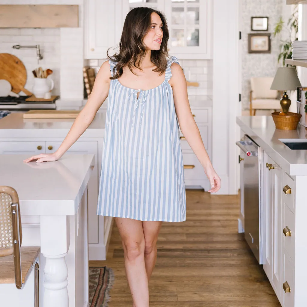 Soft Sky Lily Night Gown sold by Sunshine Tienda