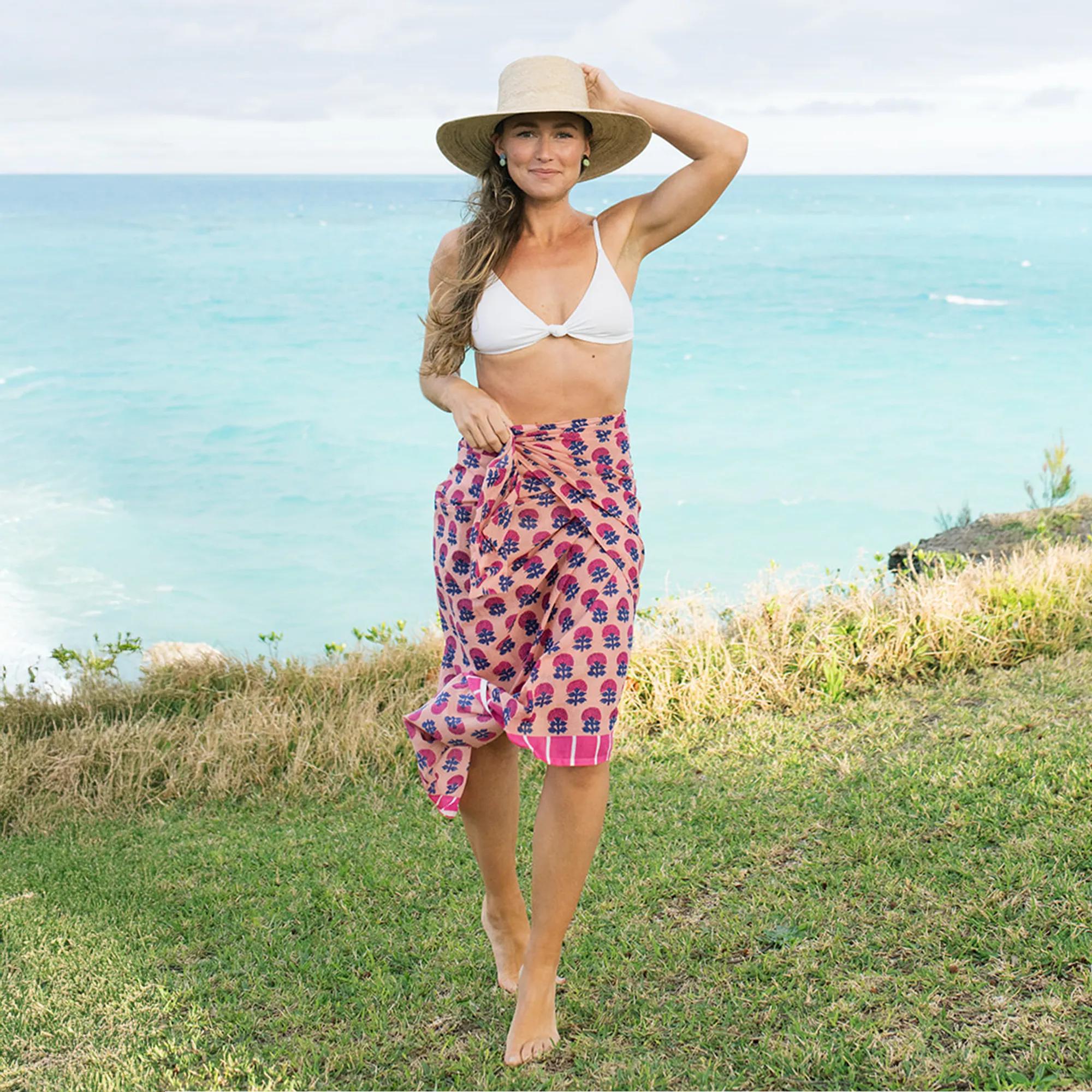 Raspberry Marigold Sarong sold by Sunshine Tienda product image thumbnail 2