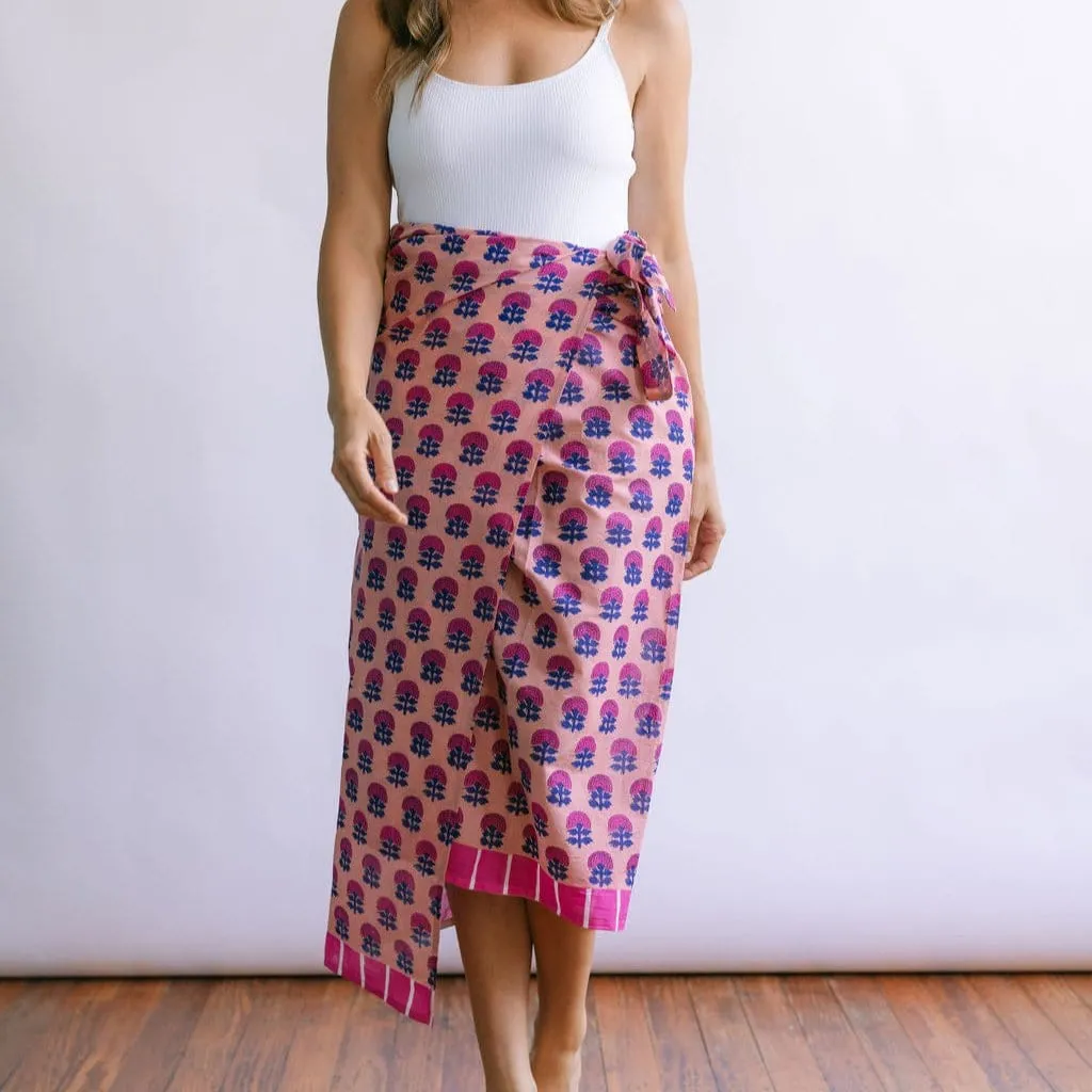 Raspberry Marigold Sarong sold by Sunshine Tienda product image thumbnail 3