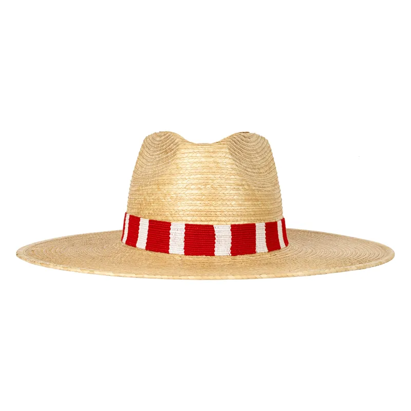 Red and White Palm Hat sold by Sunshine Tienda