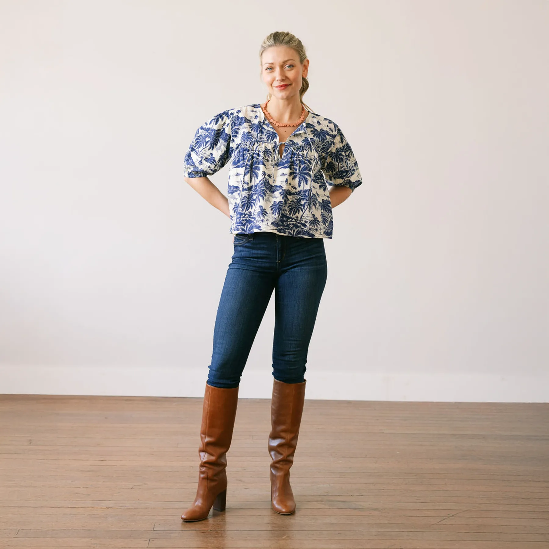 Tropical Toile Mira Top sold by Sunshine Tienda product image thumbnail 4