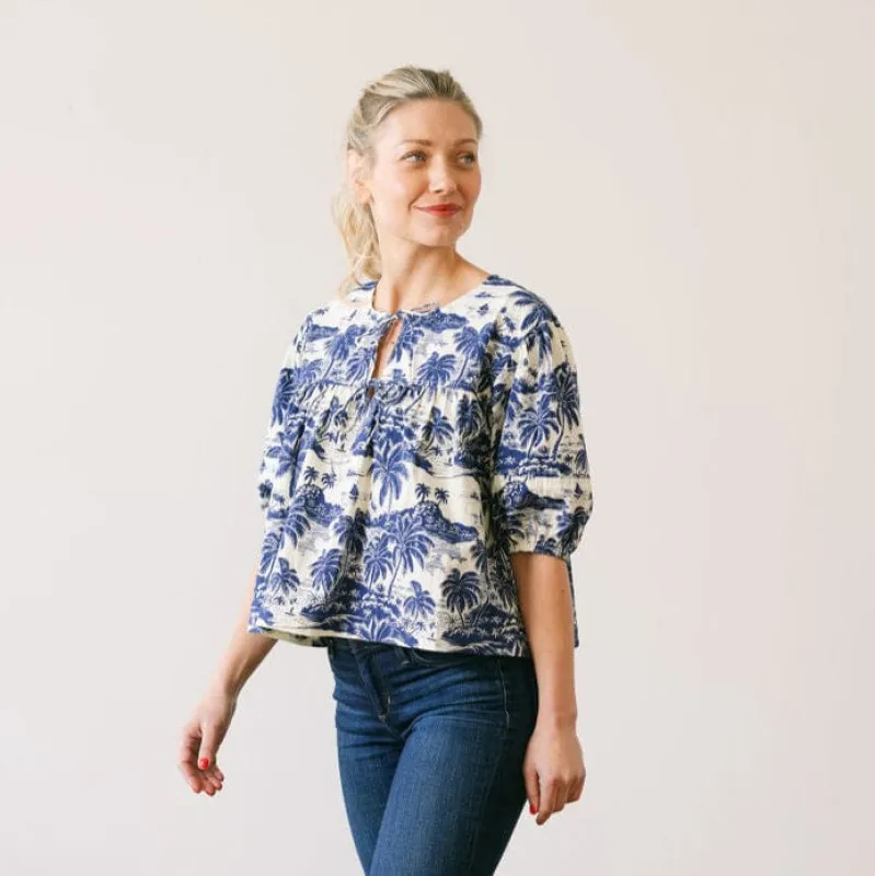 Tropical Toile Mira Top sold by Sunshine Tienda