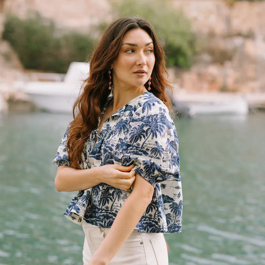 Tropical Toile Mira Top sold by Sunshine Tienda product image thumbnail 5