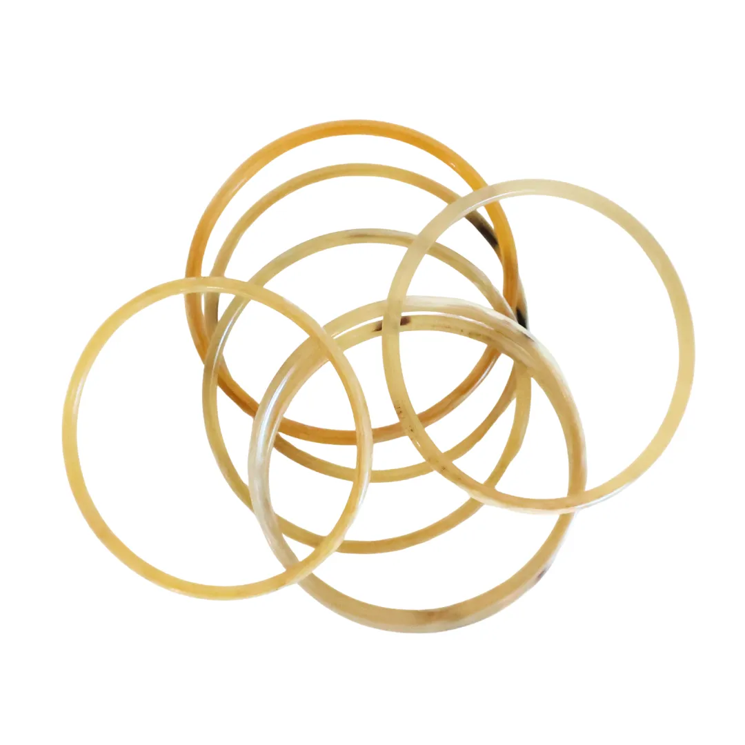 Light Natural Horn Bangle Set sold by Sunshine Tienda product image thumbnail 3