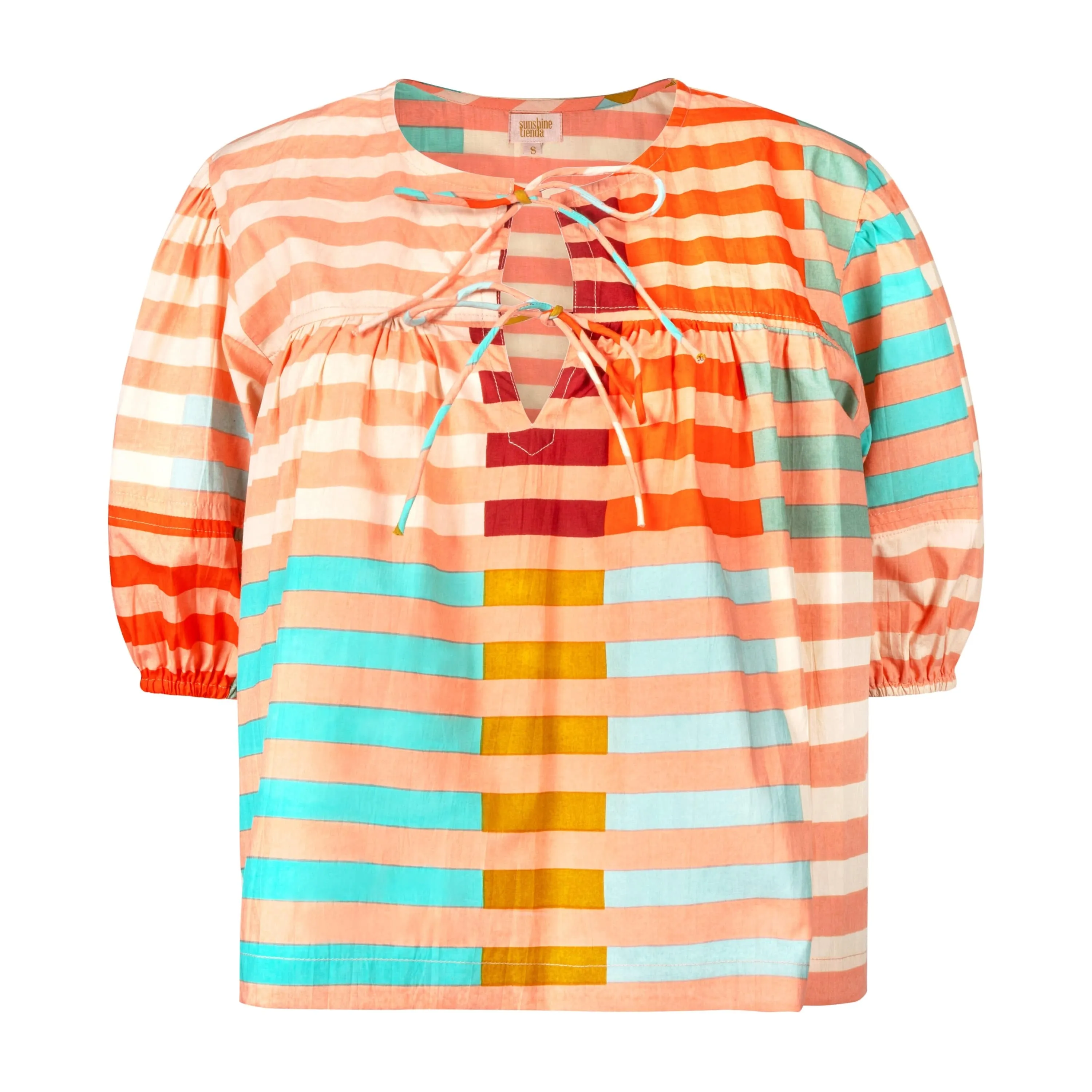 Apricot Colorful Stripe Mira Top sold by Sunshine Tienda product image thumbnail 2