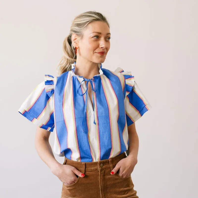 Cabana Stripe Gemma Top sold by Sunshine Tienda