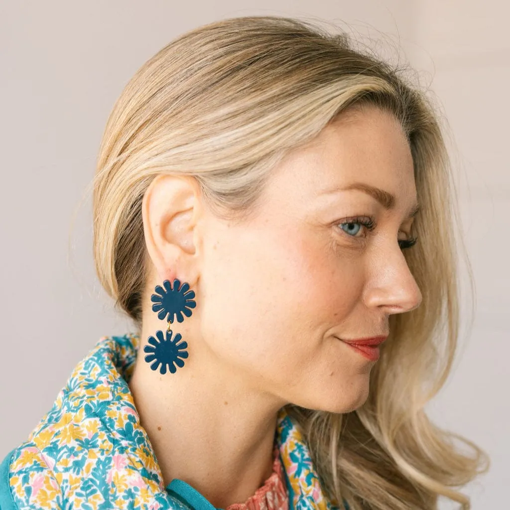 Navy Maria Double Dangles sold by Sunshine Tienda