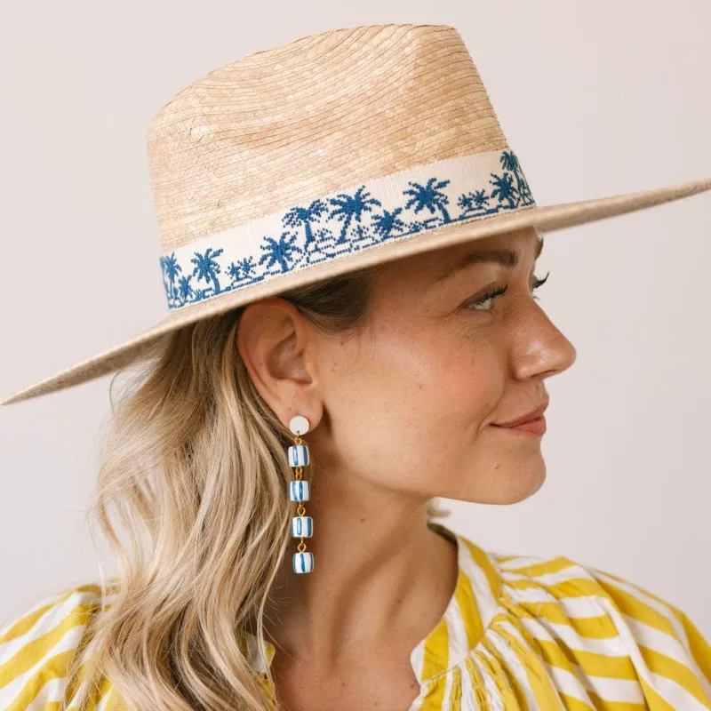 Blue Sofia Drop Earrings sold by Sunshine Tienda