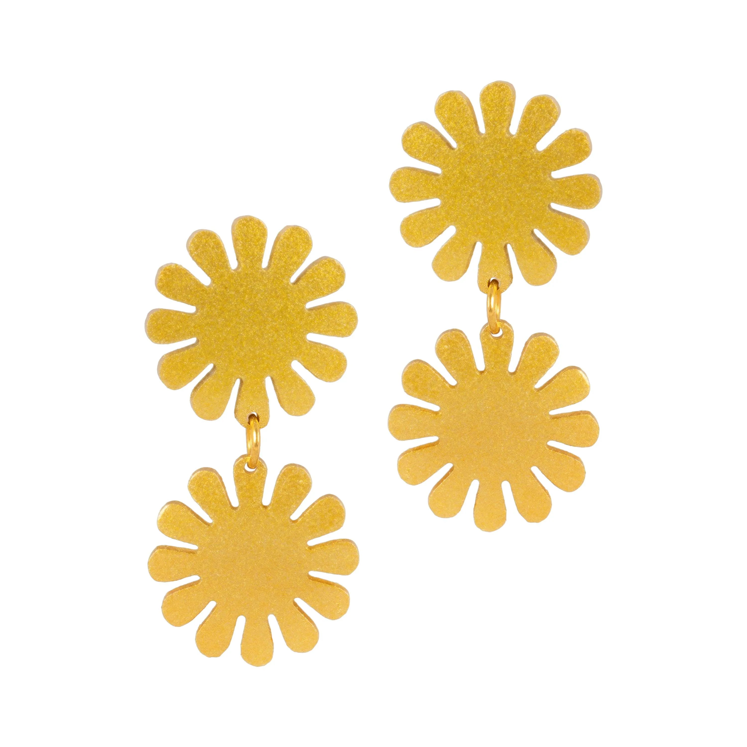 Gold Maria Double Dangles sold by Sunshine Tienda product image thumbnail 2