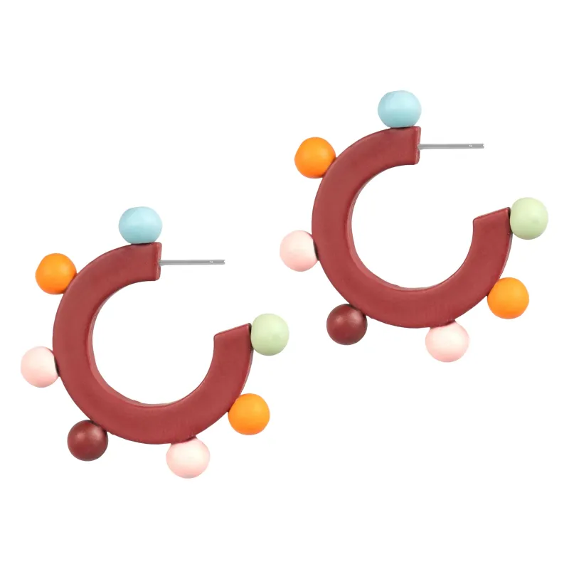 Carmen Bead Hoops sold by Sunshine Tienda