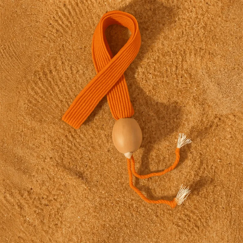 Orange Hand-Woven Hat Band sold by Sunshine Tienda