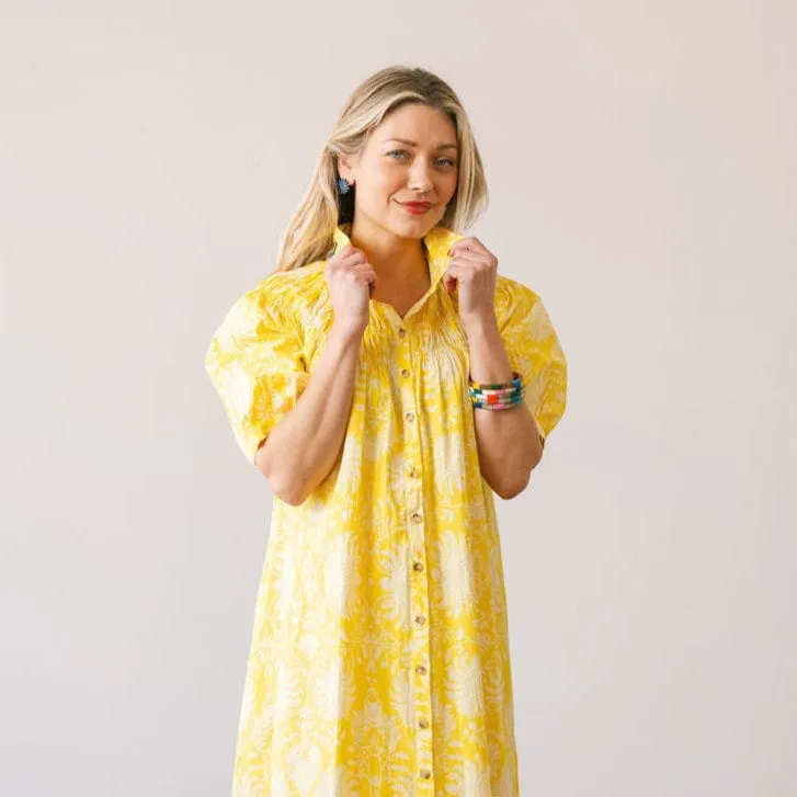 Citron Gilded Palm Oasis Dress sold by Sunshine Tienda product image thumbnail 2