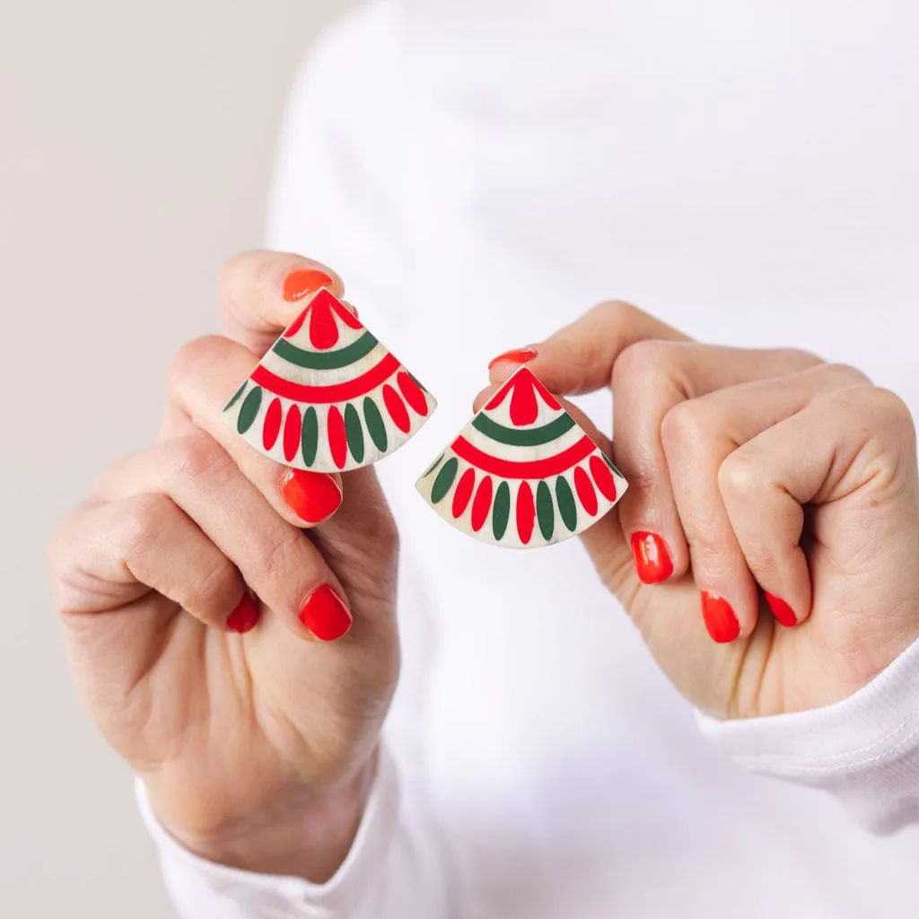 Navidad Tile Earrings sold by Sunshine Tienda