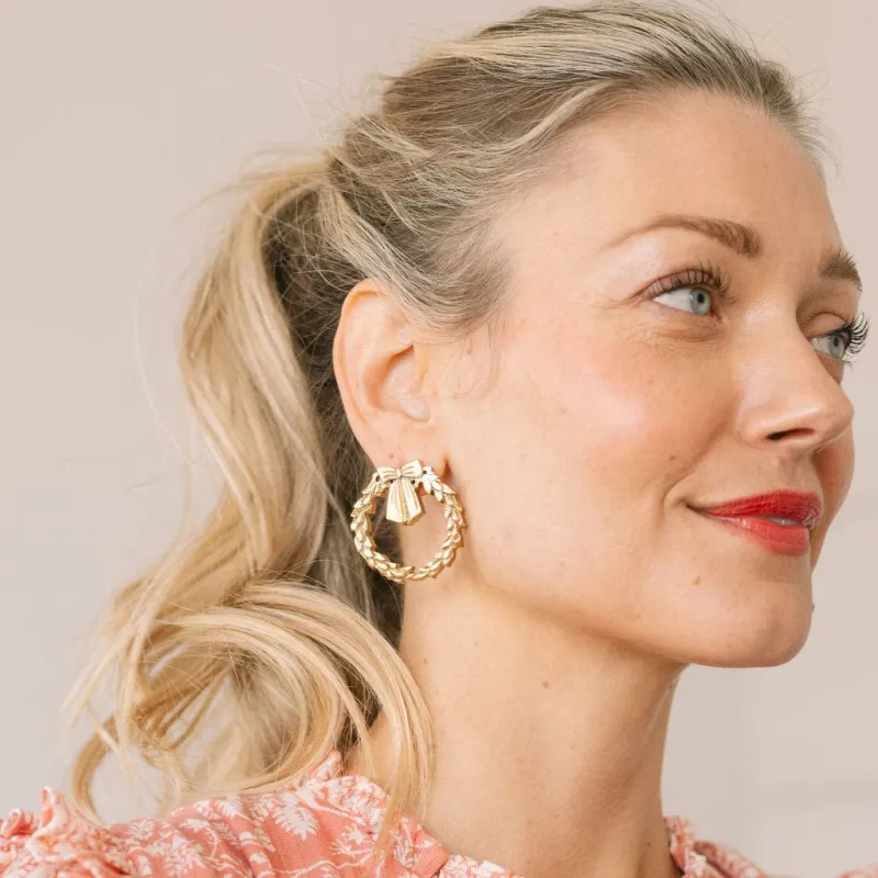 Gold Wreath Earrings sold by Sunshine Tienda