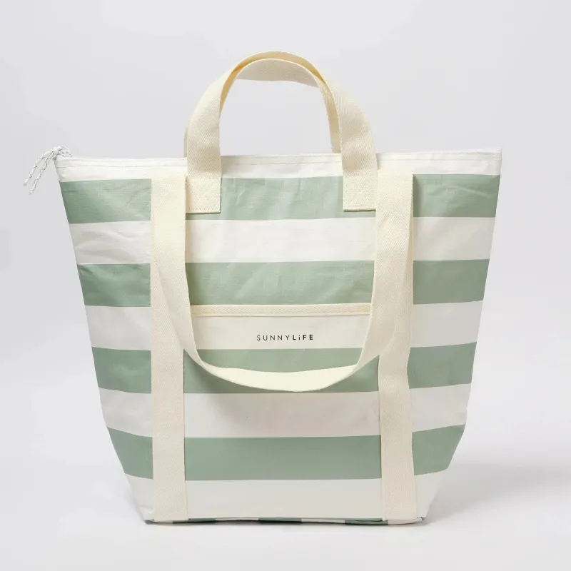 Packable Striped Cooler made by Sunnylife
